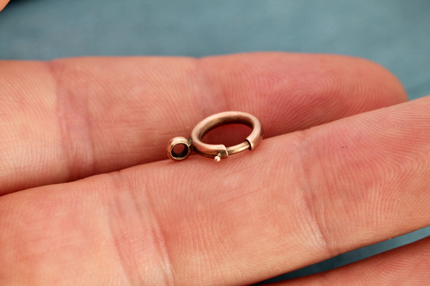 Antique 9ct Rose Gold Bolt Clasp | Victorian Chain Fastener c.1900 — view 8