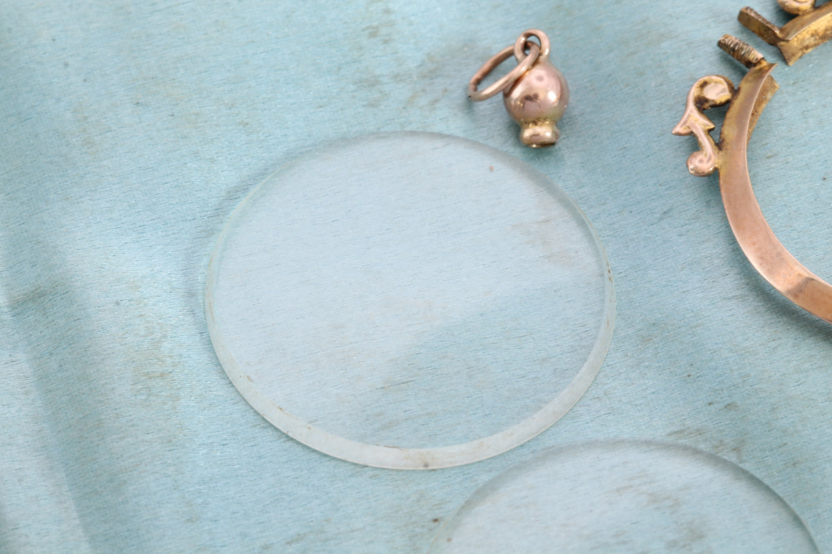 Antique 9ct Gold Double Glass Open Face Locket | 1912 — view 11