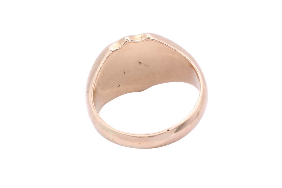 Antique Victorian 18ct Gold Shield Signet Ring 1871 | 11g — view 17