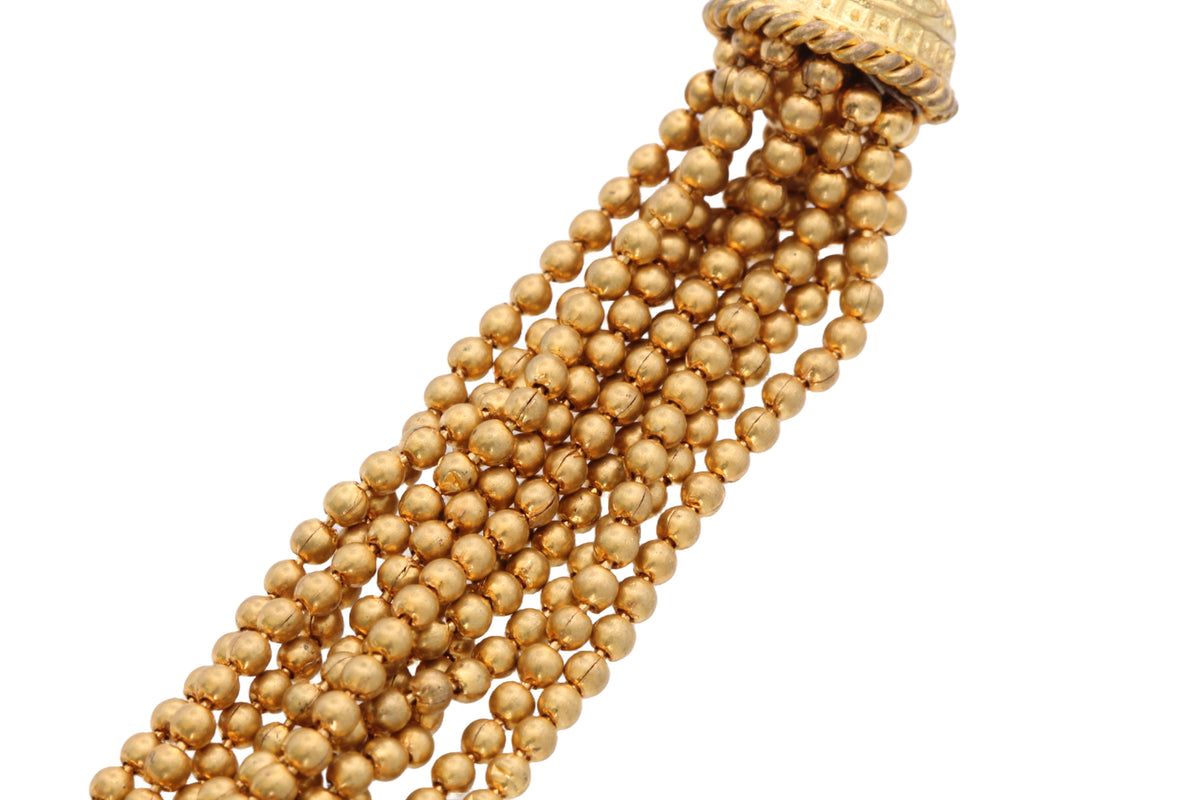 Antique Victorian 9ct Rolled Gold Beaded Tassel Pendant c.1880 — view 16