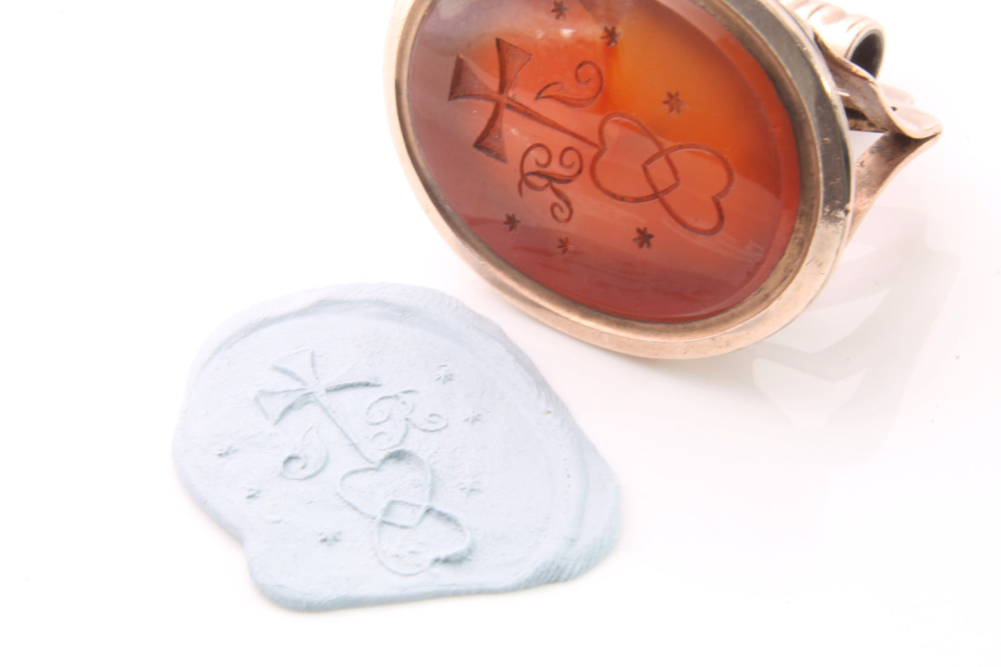 Antique-Georgian-9ct-Gold-Crested-Seal