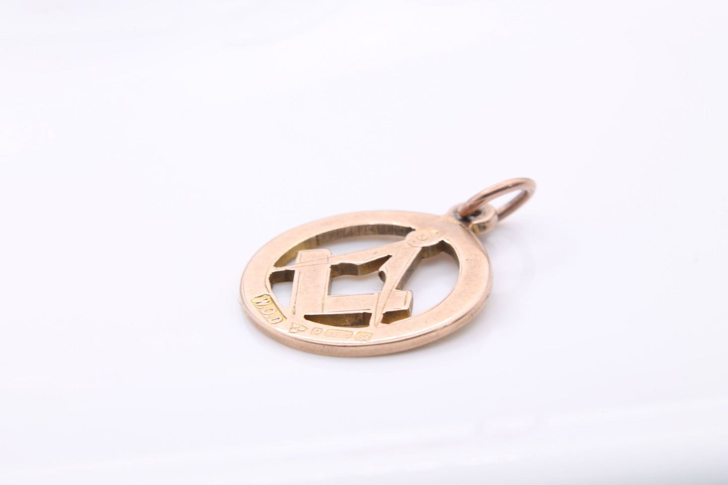 Antique 9ct Gold Masonic Pendant
