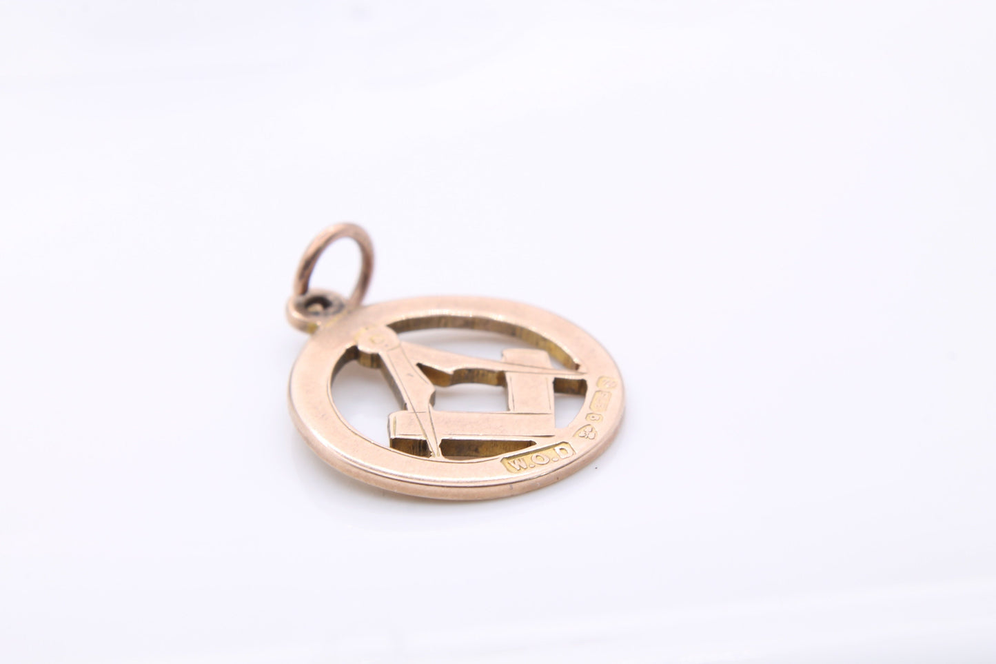 Antique 9ct Gold Masonic Pendant