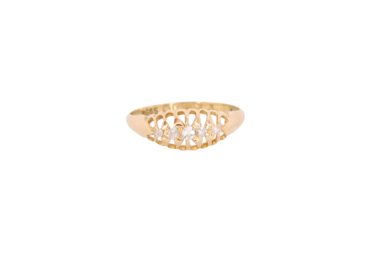 Antique 18ct Gold Diamond Ring - 1921