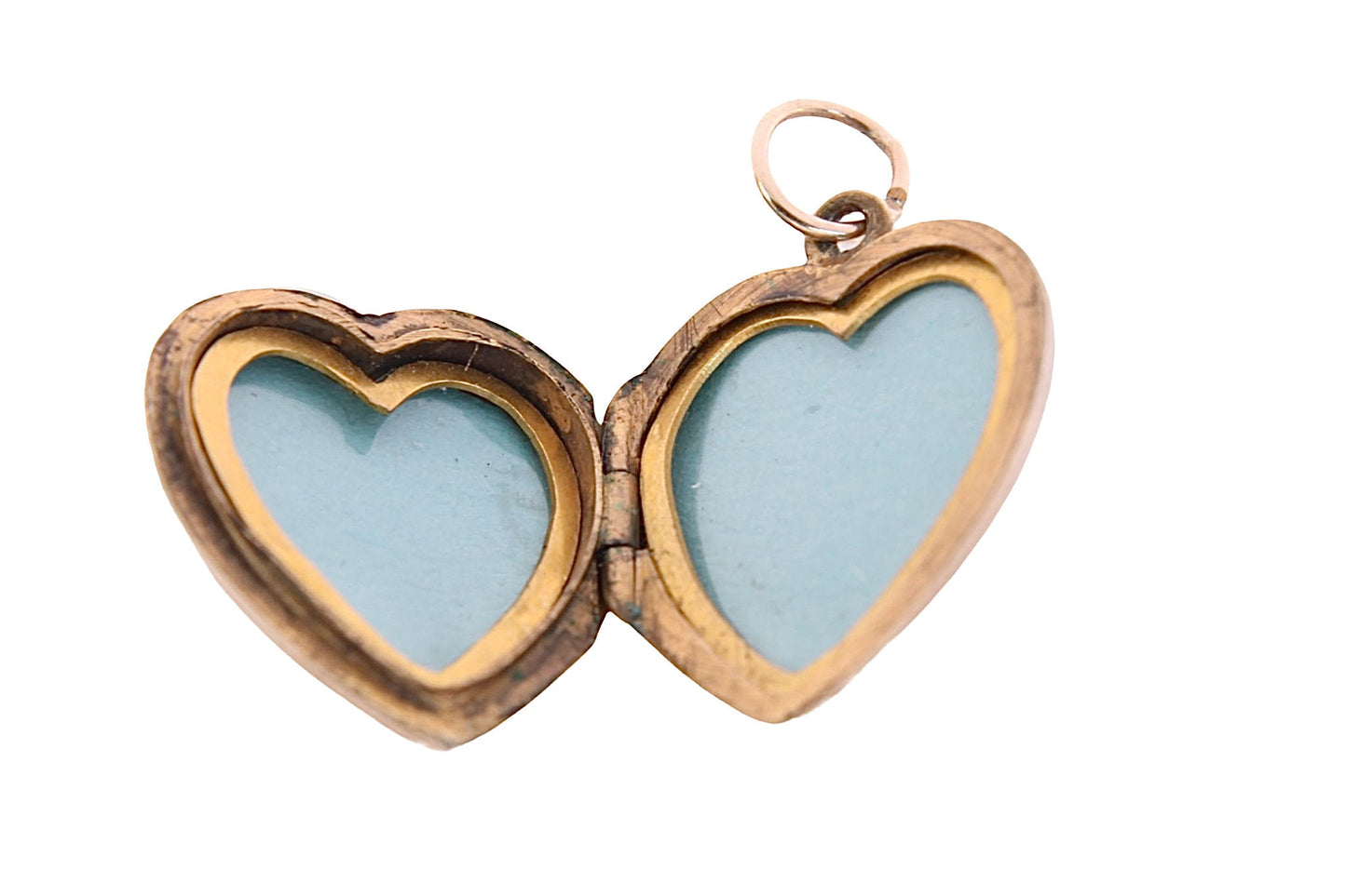 Art Deco 9ct Gold Back & Front Heart Locket