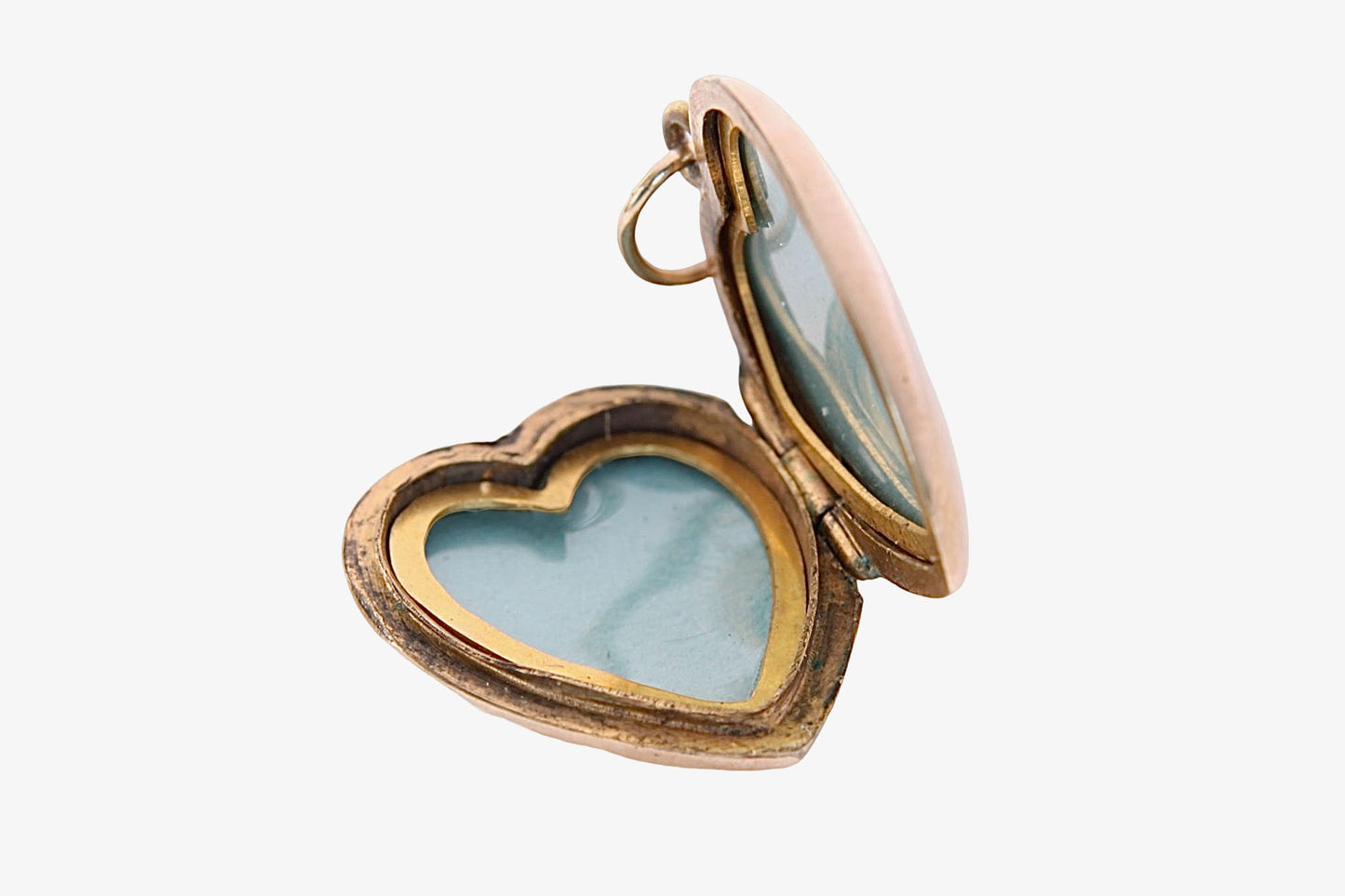 Art Deco 9ct Gold Back & Front Heart Locket