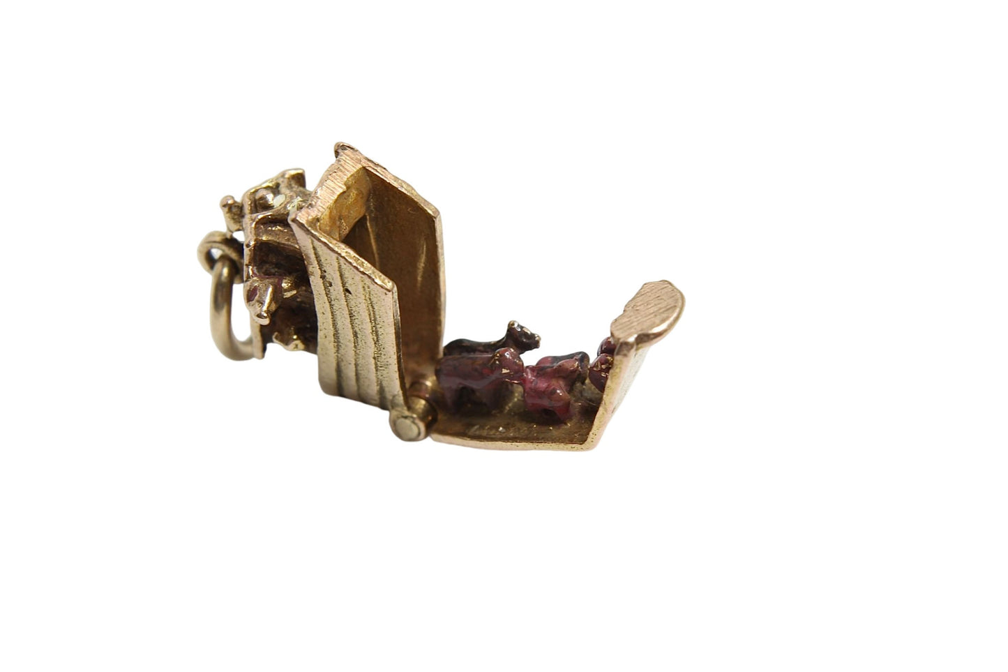 Vintage 9ct Gold Opening Noahs Ark Charm