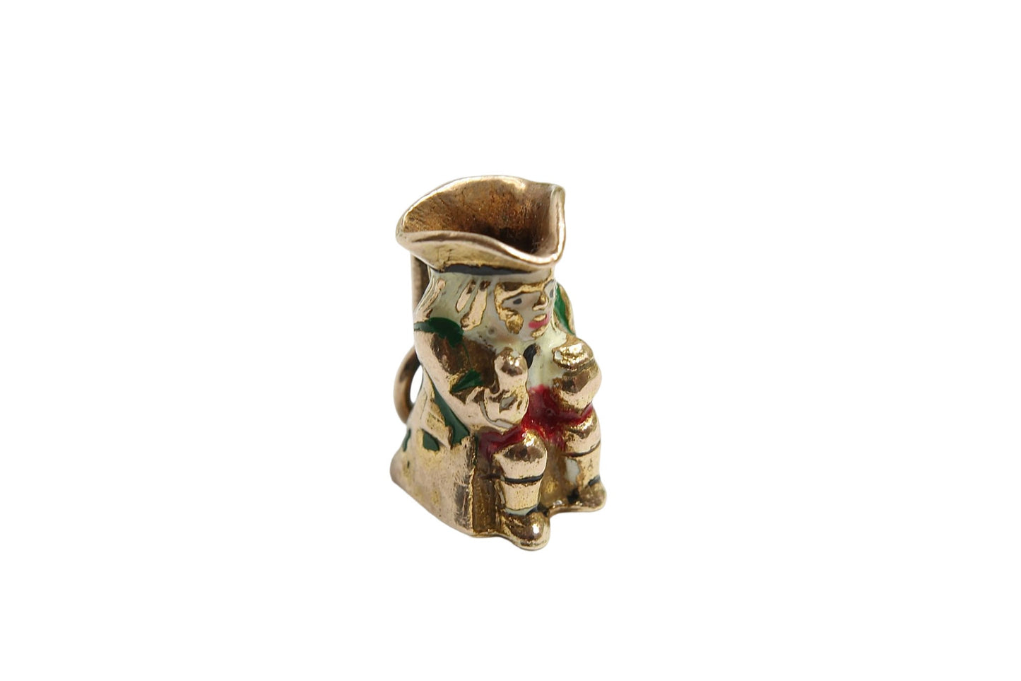 Vintage-9ct-Gold-Enamel-Toby-Jug-Charm