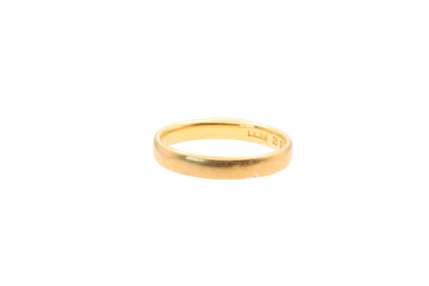 Antique 22ct Gold Wedding Band Ring 3mm - 3.5g