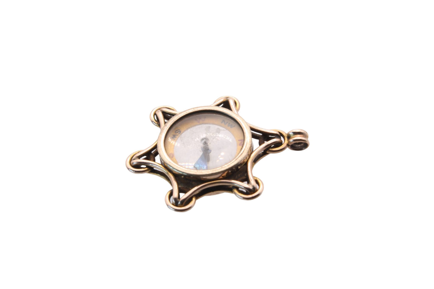 Antique Edwardian 9ct Gold Compass Fob/Pendant