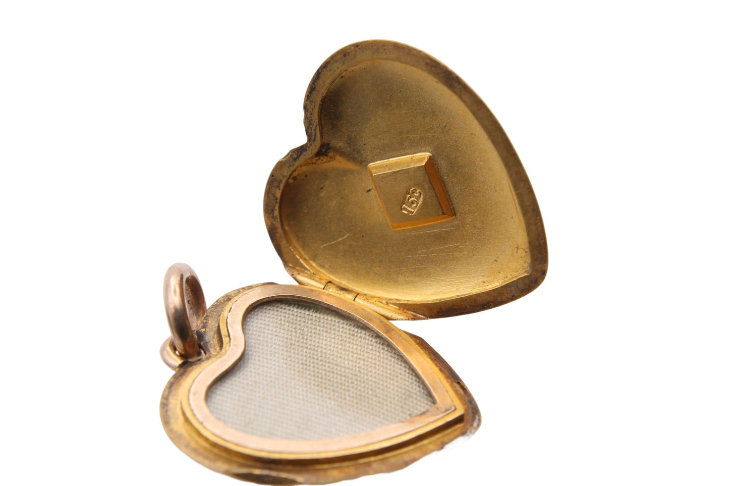 Antique Victorian 15ct Gold Pearl Heart Locket