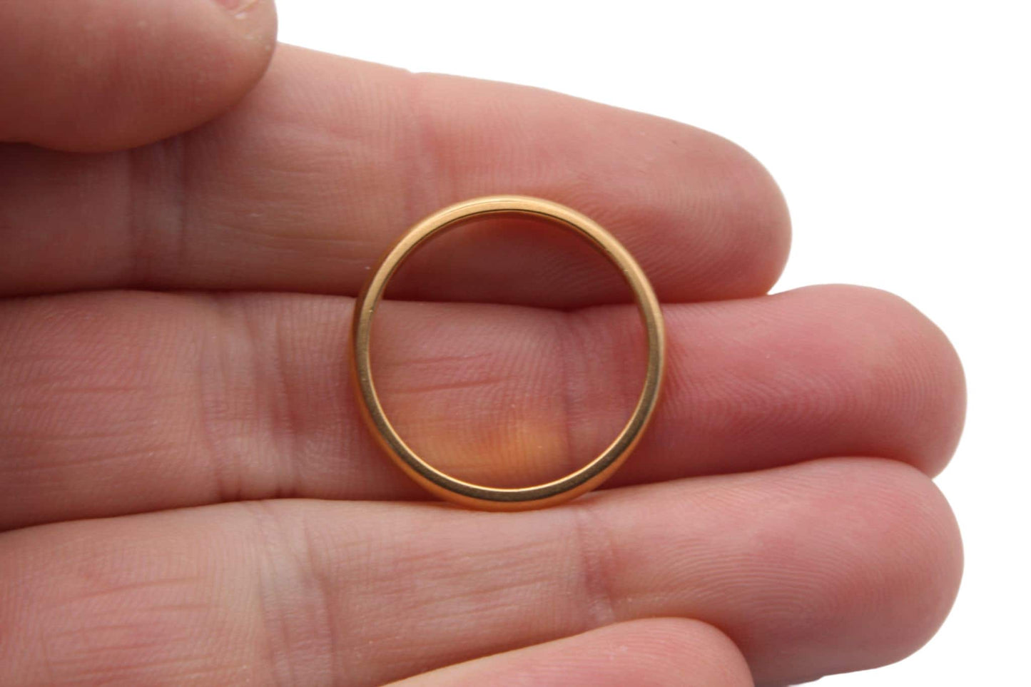 Antique 22ct Gold Wedding Band 3mm - 4.4g