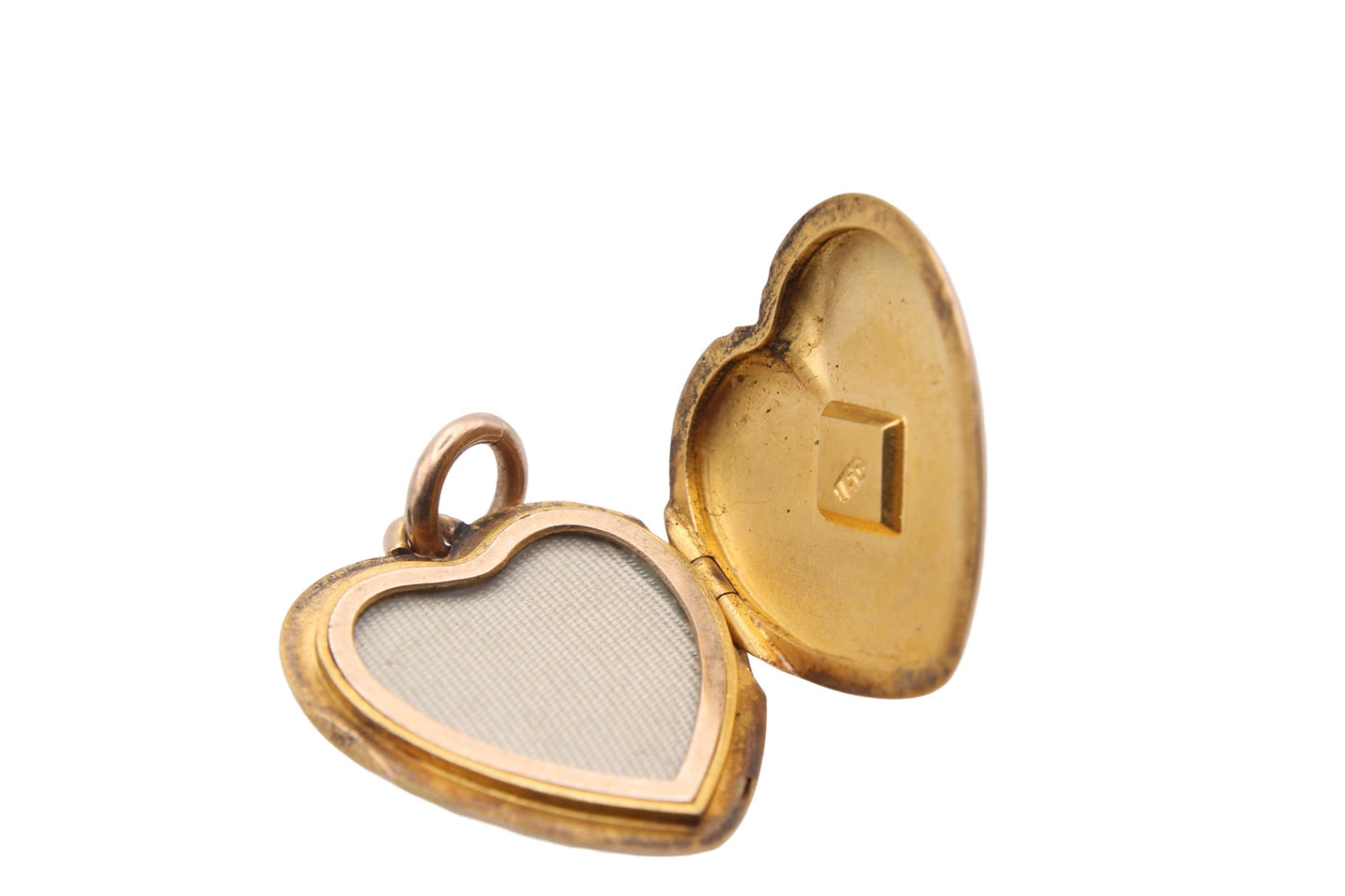 Antique Victorian 15ct Gold Pearl Heart Locket