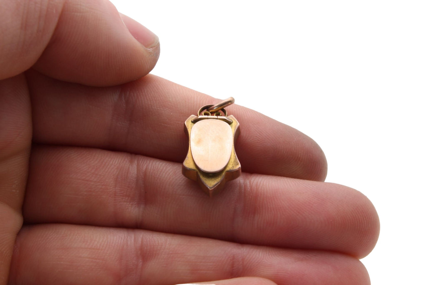 Antique 15ct Gold, Ruby & Pearl Keepsake Pendant Locket