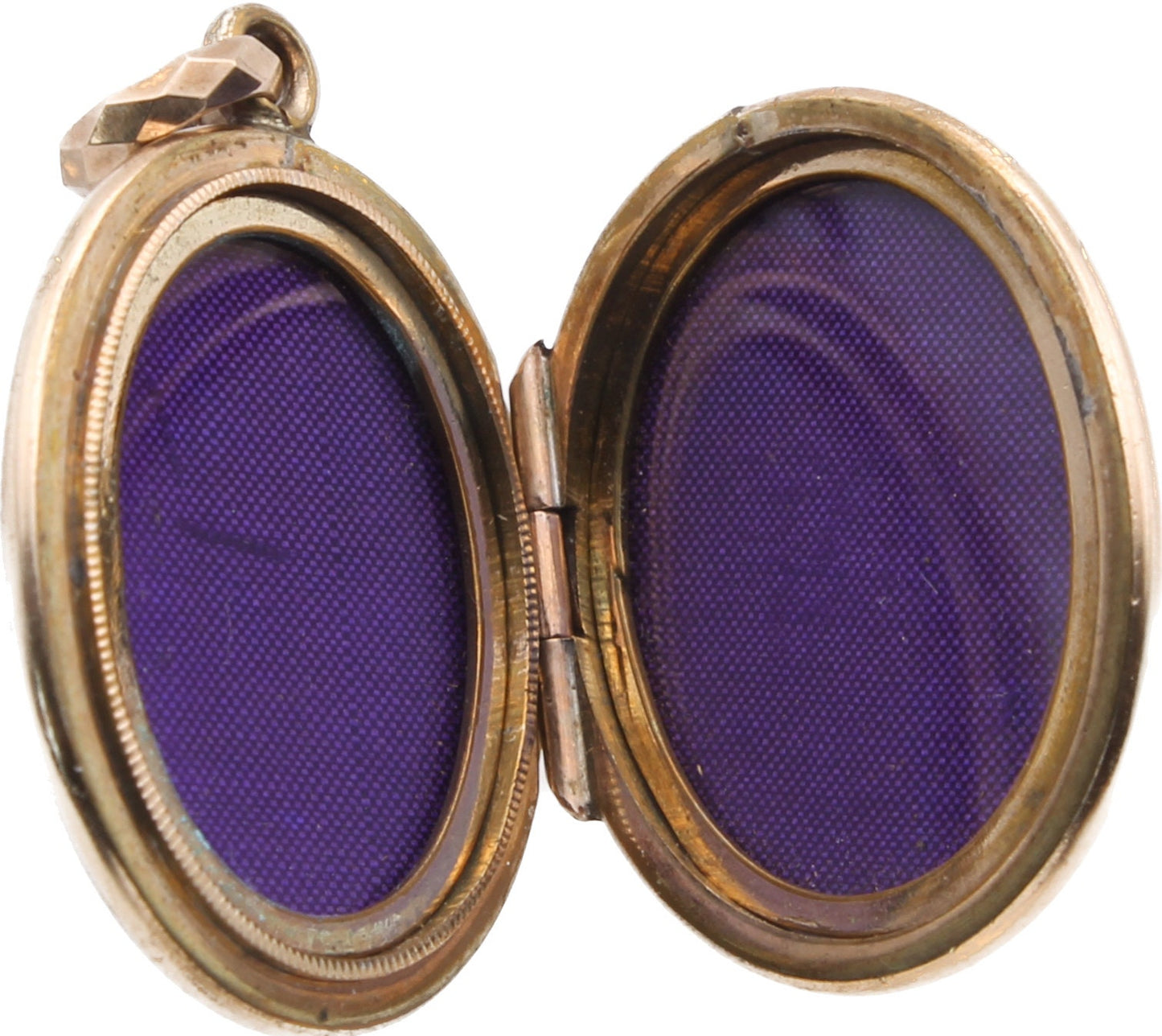 Antique 9ct Gold In Memoriam Enamel Locket