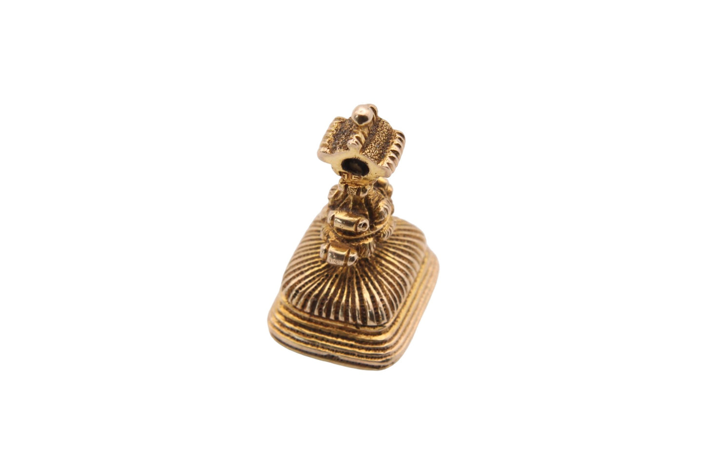 Antique Georgian 15ct Solid Gold Carnelian Seal Pendant