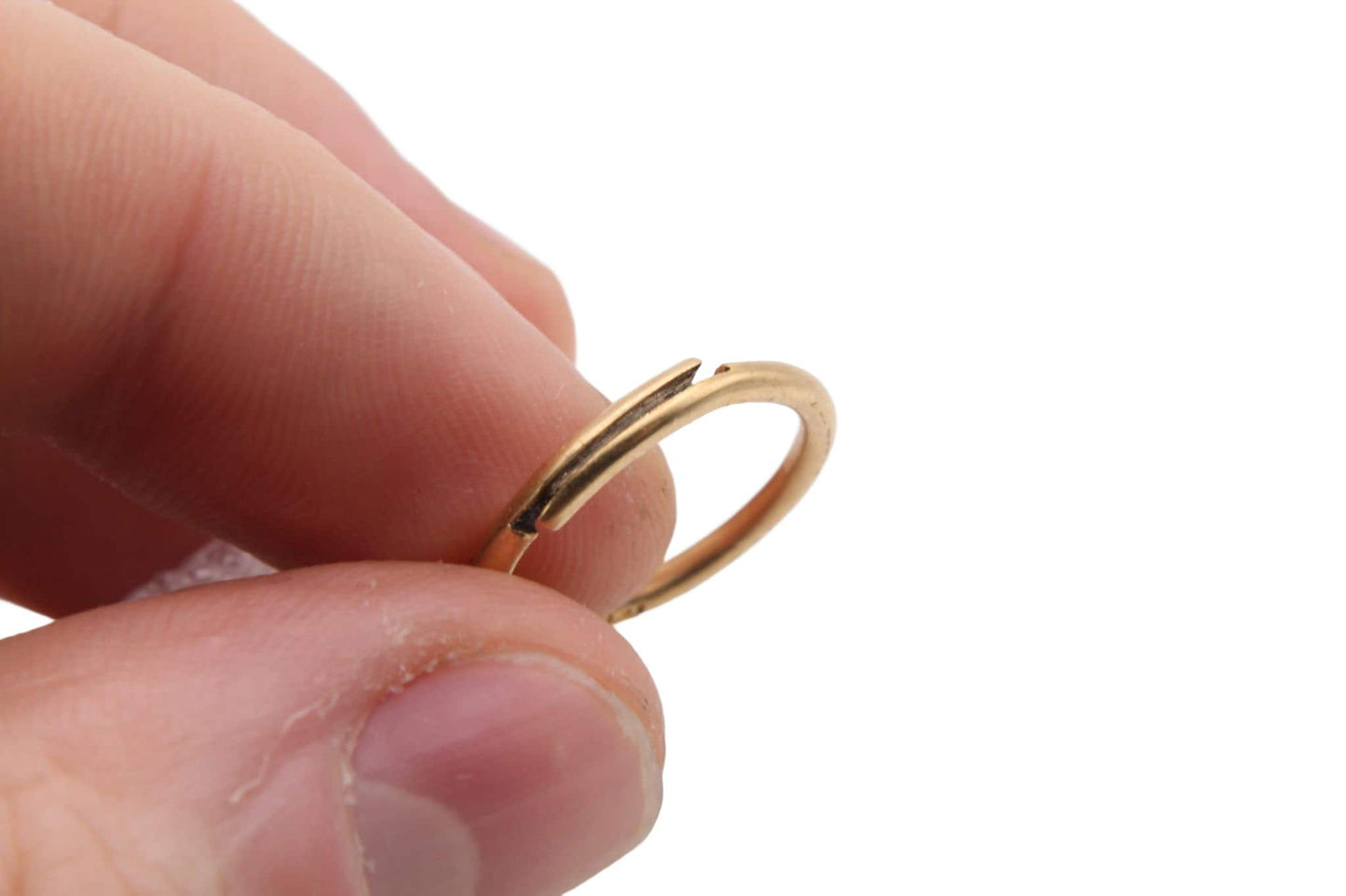 Antique Victorian 18ct Gold Split Ring