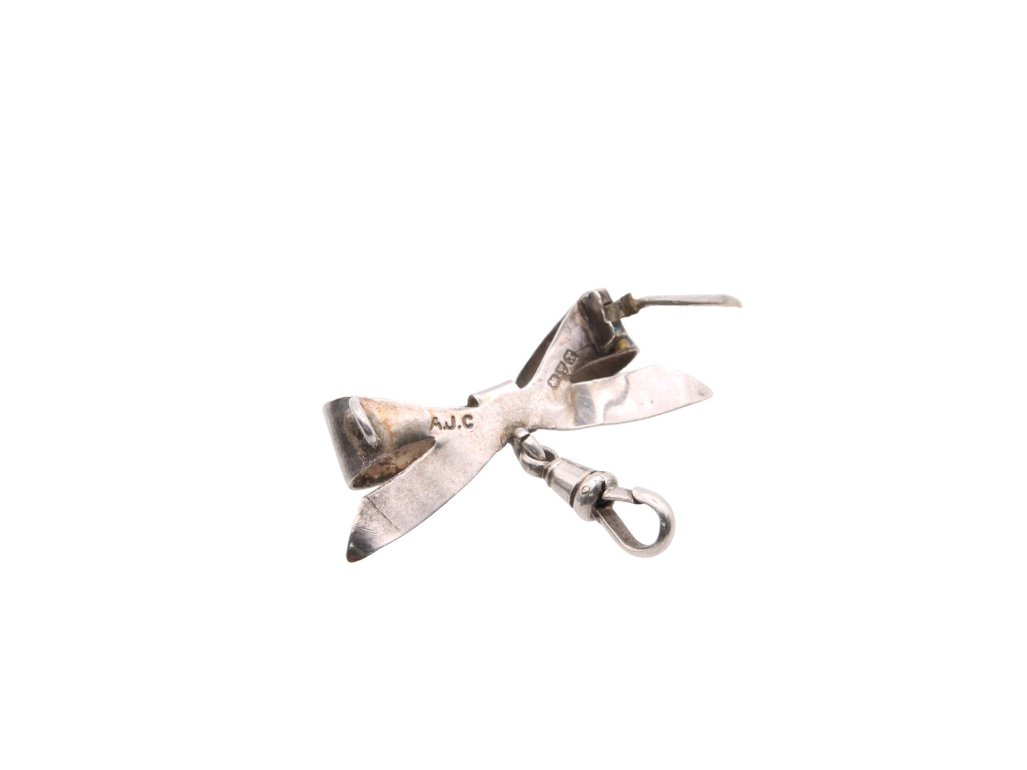Antique-Victorian-Silver-Bow-Brooch