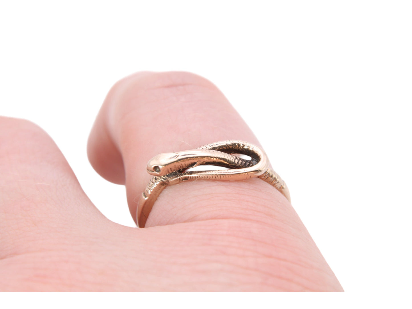 Vintage 9ct Gold Snake Ring