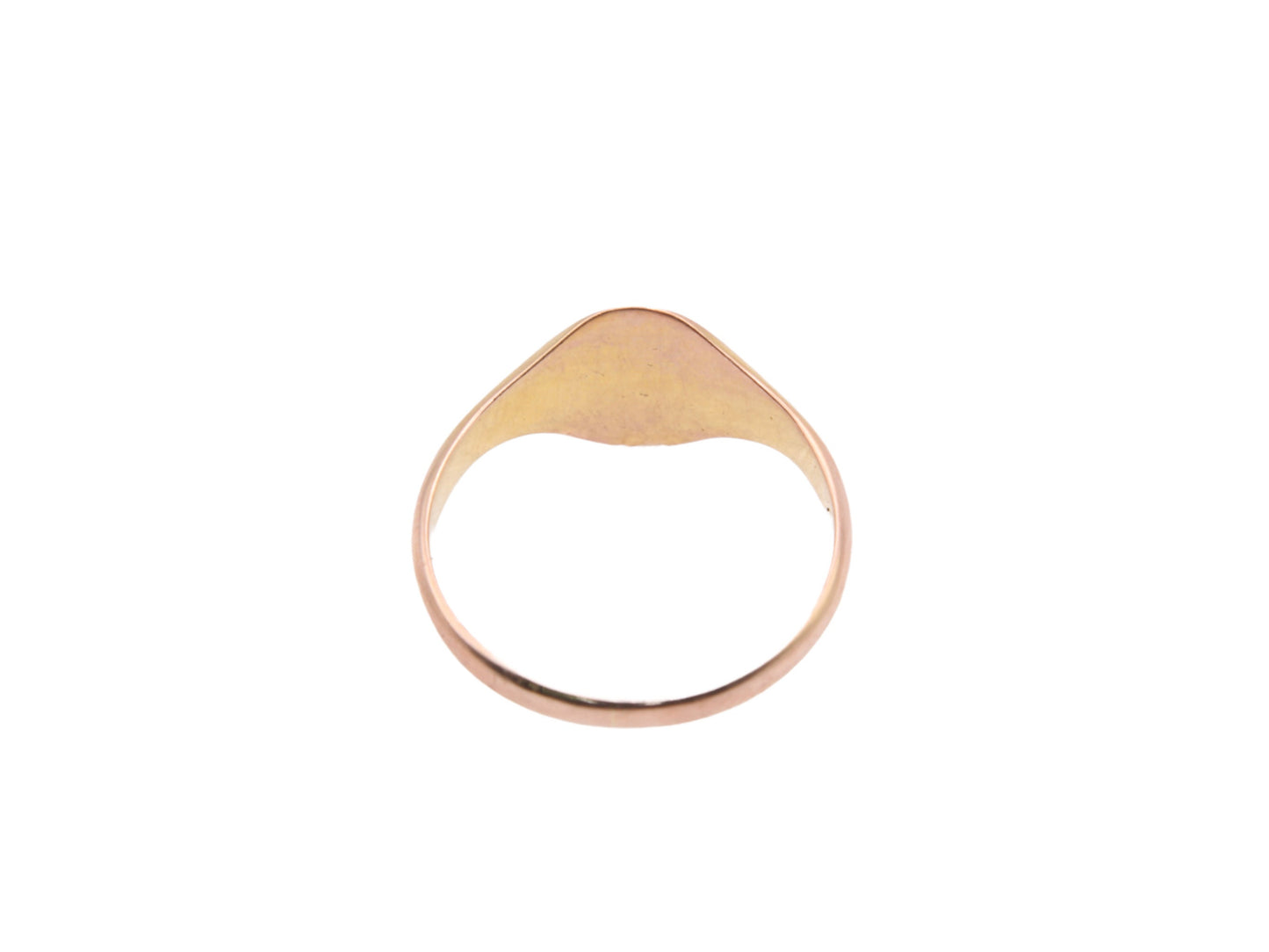 Antique-9ct-Rose-Gold-Signet-Ring,-1909