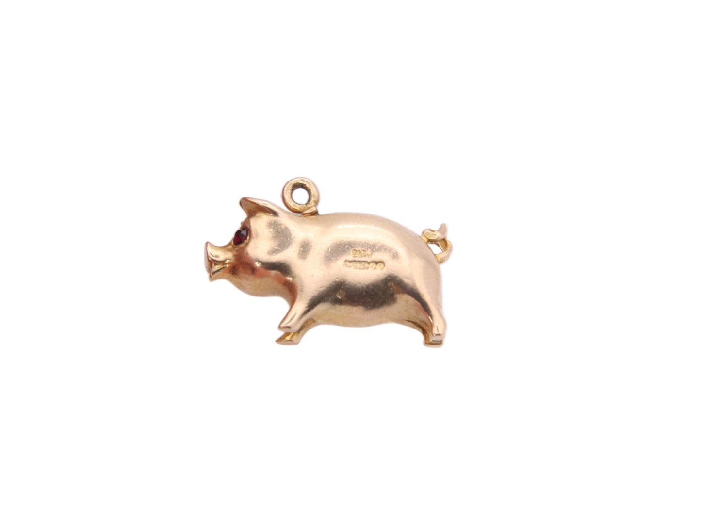 Vintage-9ct-Gold-Piggy-Bank-Charm,-4.4-grams