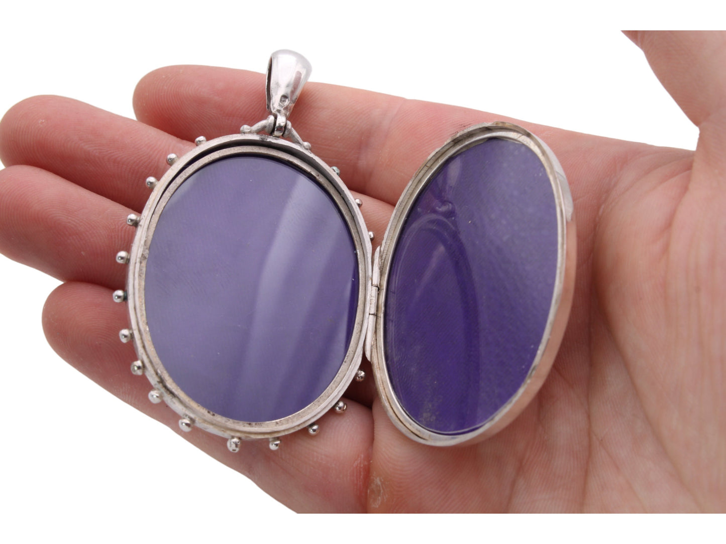 Antique Victorian Sterling Silver Locket: Rose & Green Gold Floral Detail, 1882