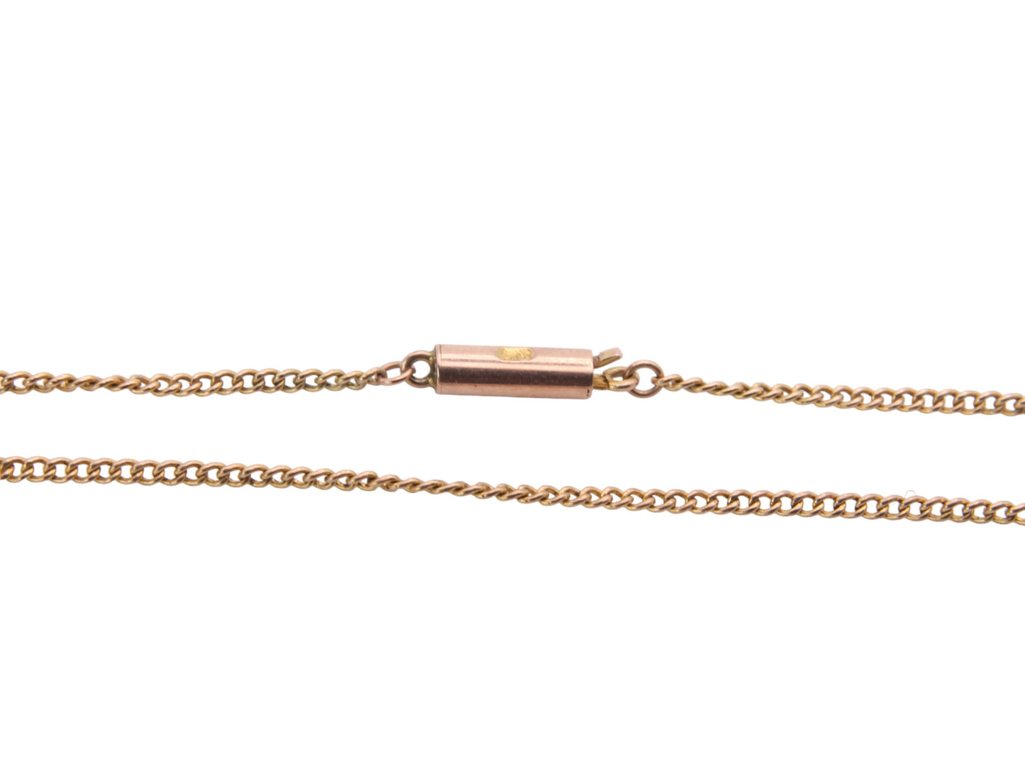 Antique 9ct Gold Curb Link Necklace