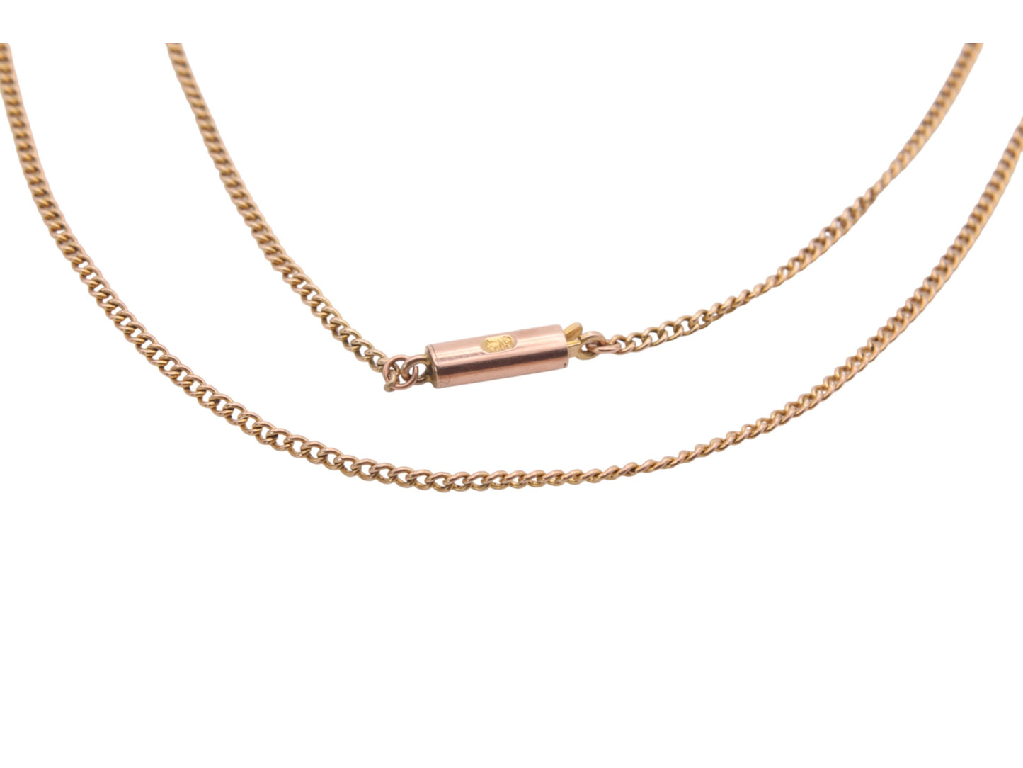 Antique-9ct-Gold-Curb-Link-Necklace