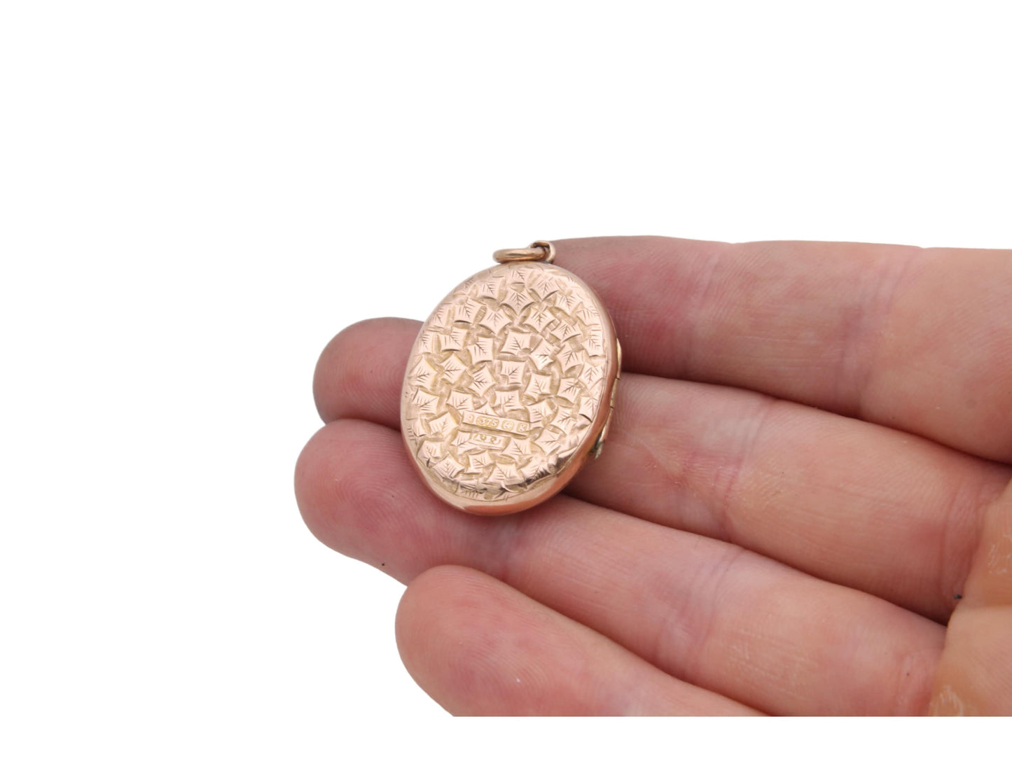 Antique-Edwardian-9ct-Gold-Locket,-1906