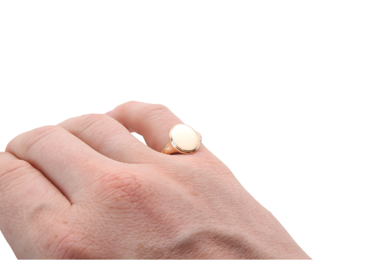 Antique-Victorian-18ct-Yellow-Gold-Signet-Ring,-1895,-8.2g