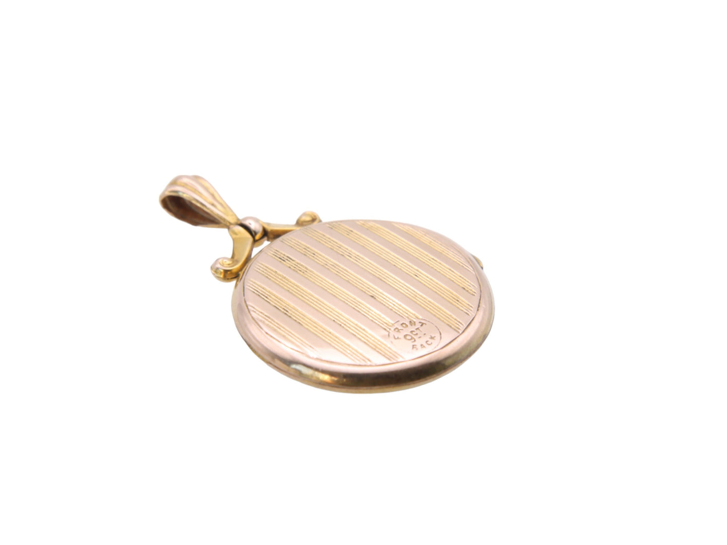 Antique Edwardian 9ct Gold Back & Front Locket