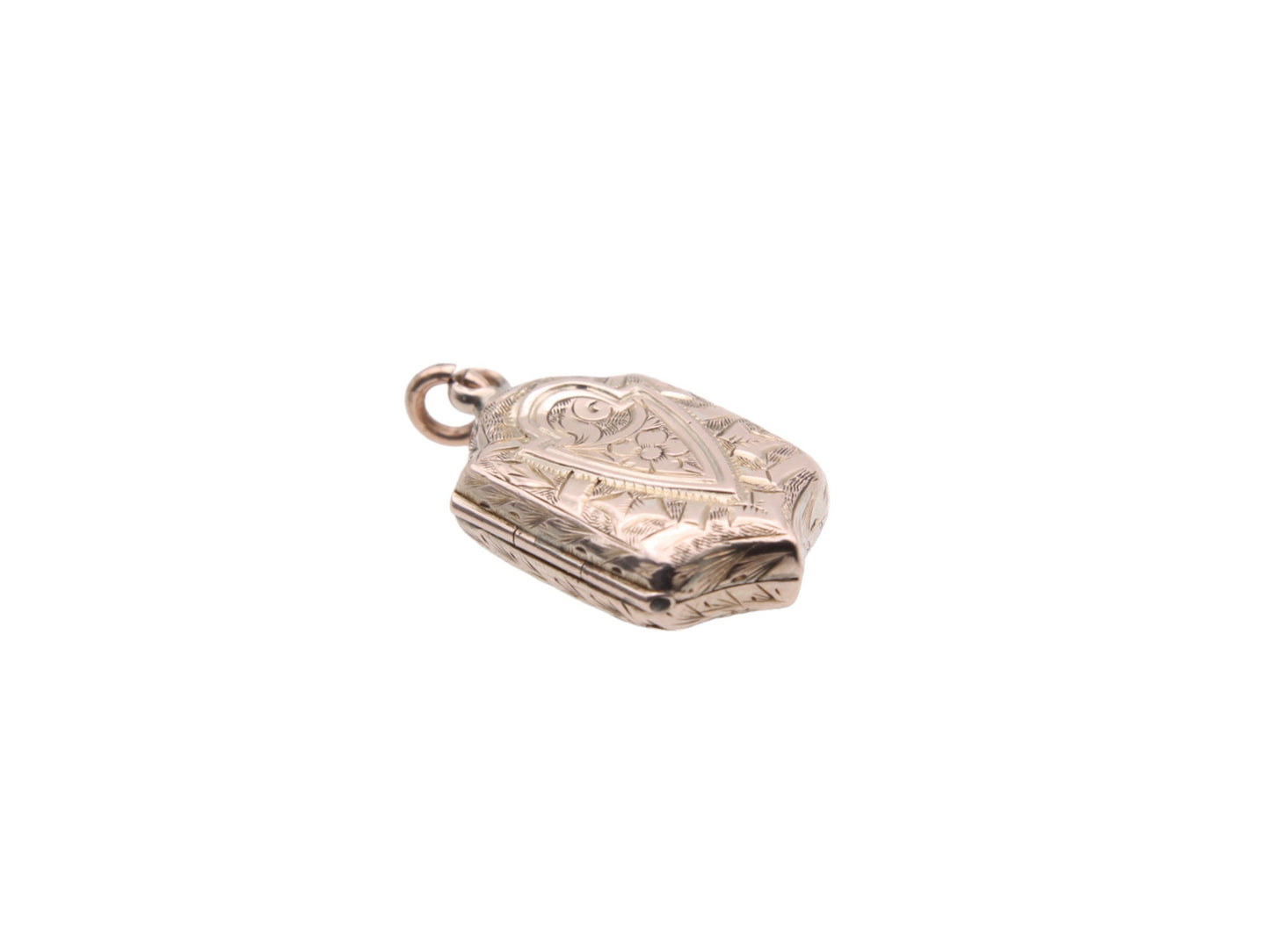 Antique Victorian 9ct Gold Shield Shaped Locket