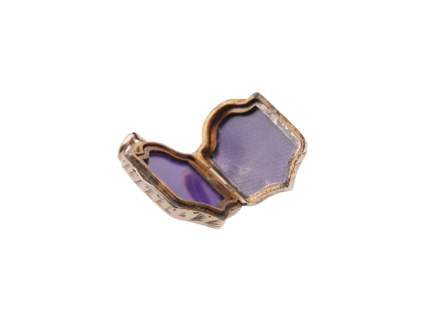 Antique Victorian 9ct Gold Shield Shaped Locket