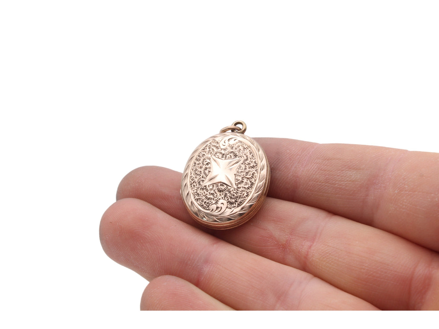 Antique Victorian 9ct Gold Oval Locket