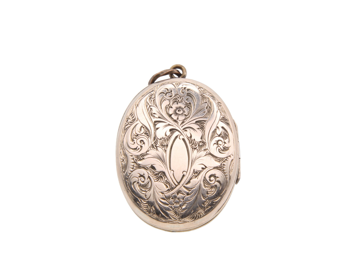 Antique 9ct Gold Black Enamel Forget-Me-Not Locket c.1860