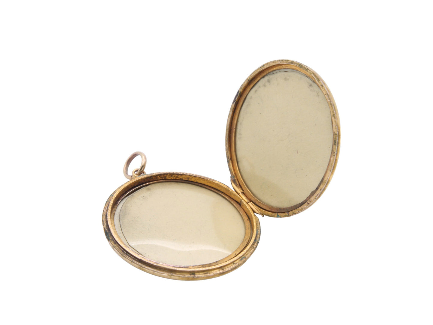 Antique 9ct Gold Large Forget-Me-Not Locket