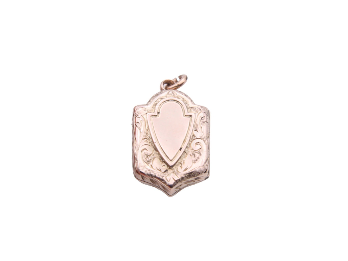 Antique Victorian 9ct Gold Shield Shaped Locket