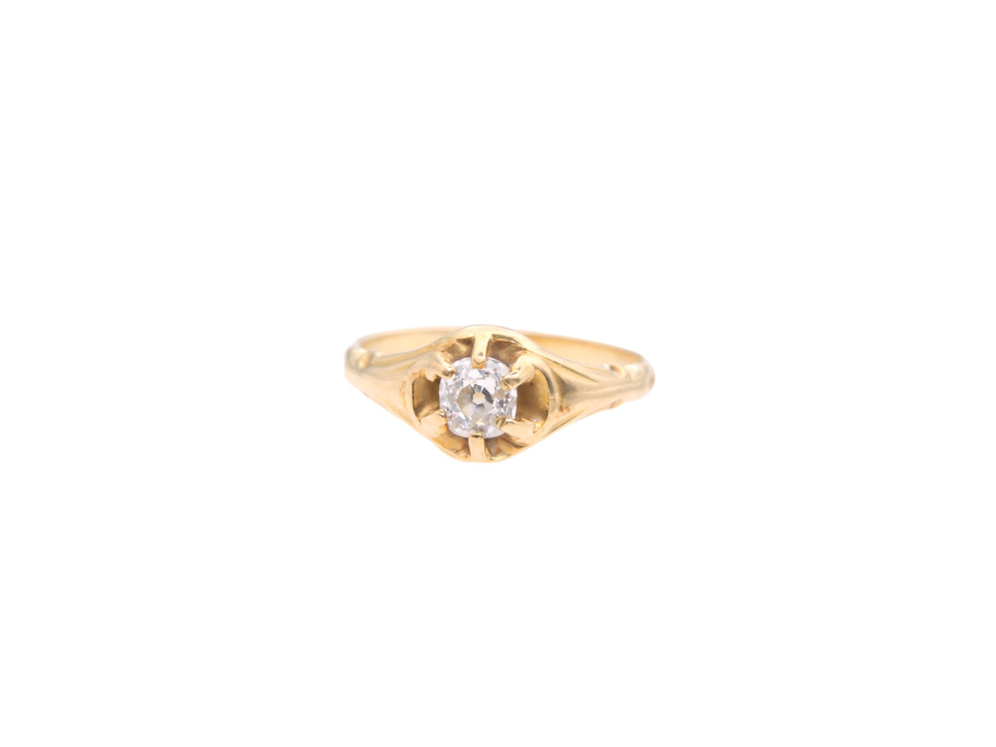 Antique 18ct Yellow Gold Diamond Ring .3ct