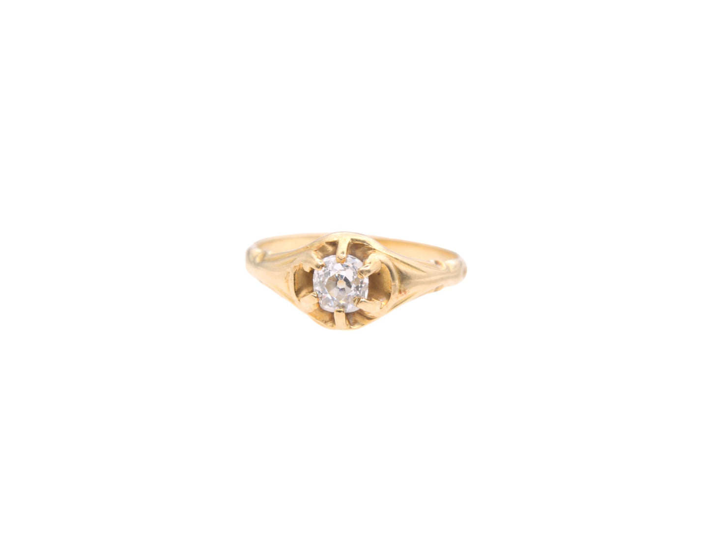 Antique 18ct Yellow Gold Diamond Ring .3ct