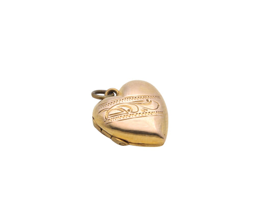 Antique 9ct Yellow Gold Heart Locket