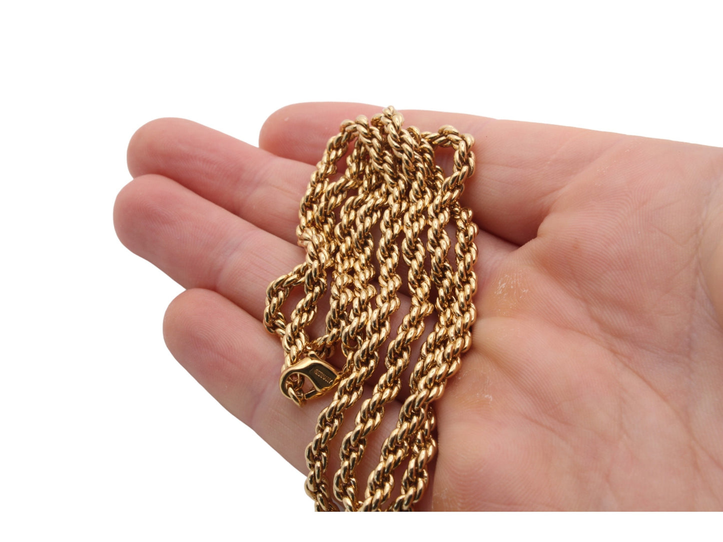 Vintage-Christian-Dior-18ct-Gold-Plated-Rope-Necklace