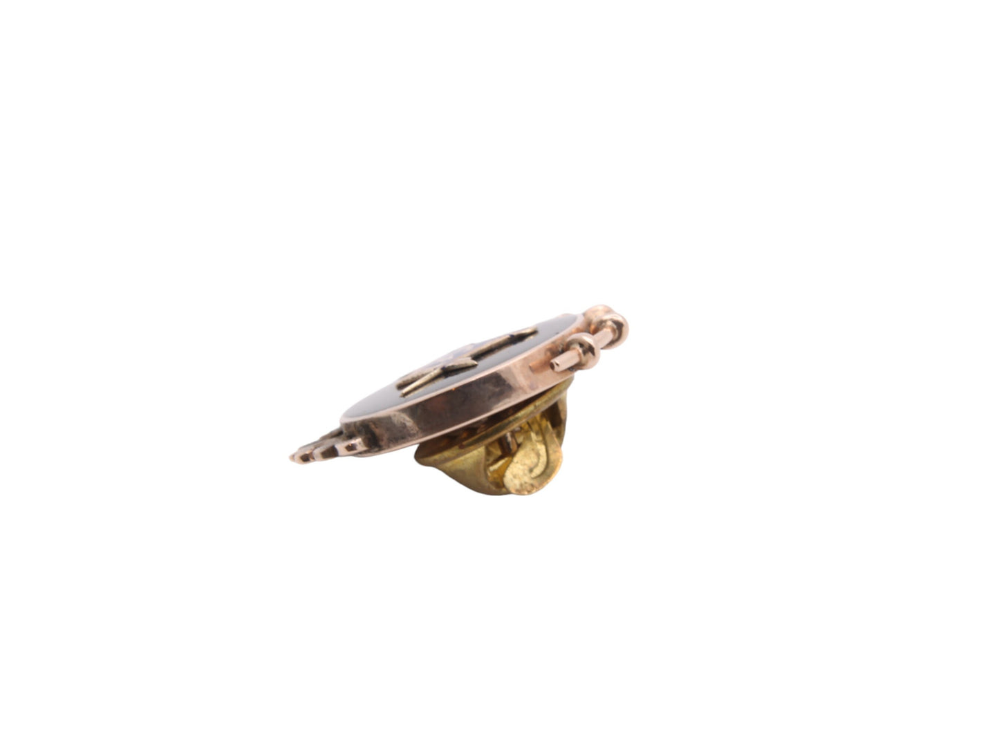 Antique-9ct-Gold-Masonic-Enamel-Brooch-Pin
