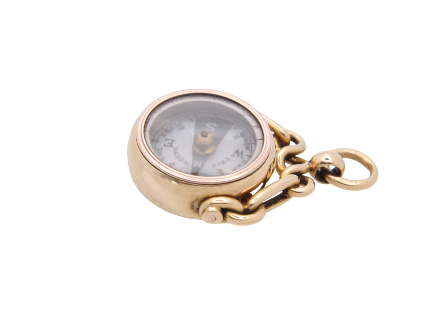 Antique-18ct-Gold-Carnelian-Compass-Pendant