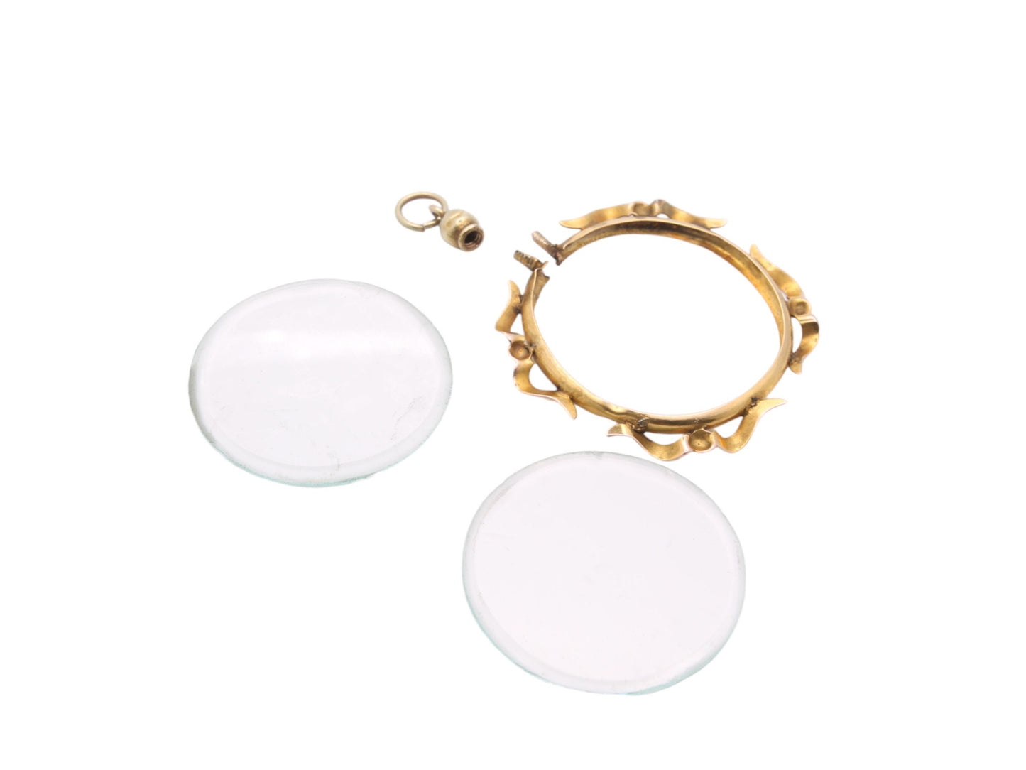 Antique-9ct-Gold-Glass-Pendant-Locket