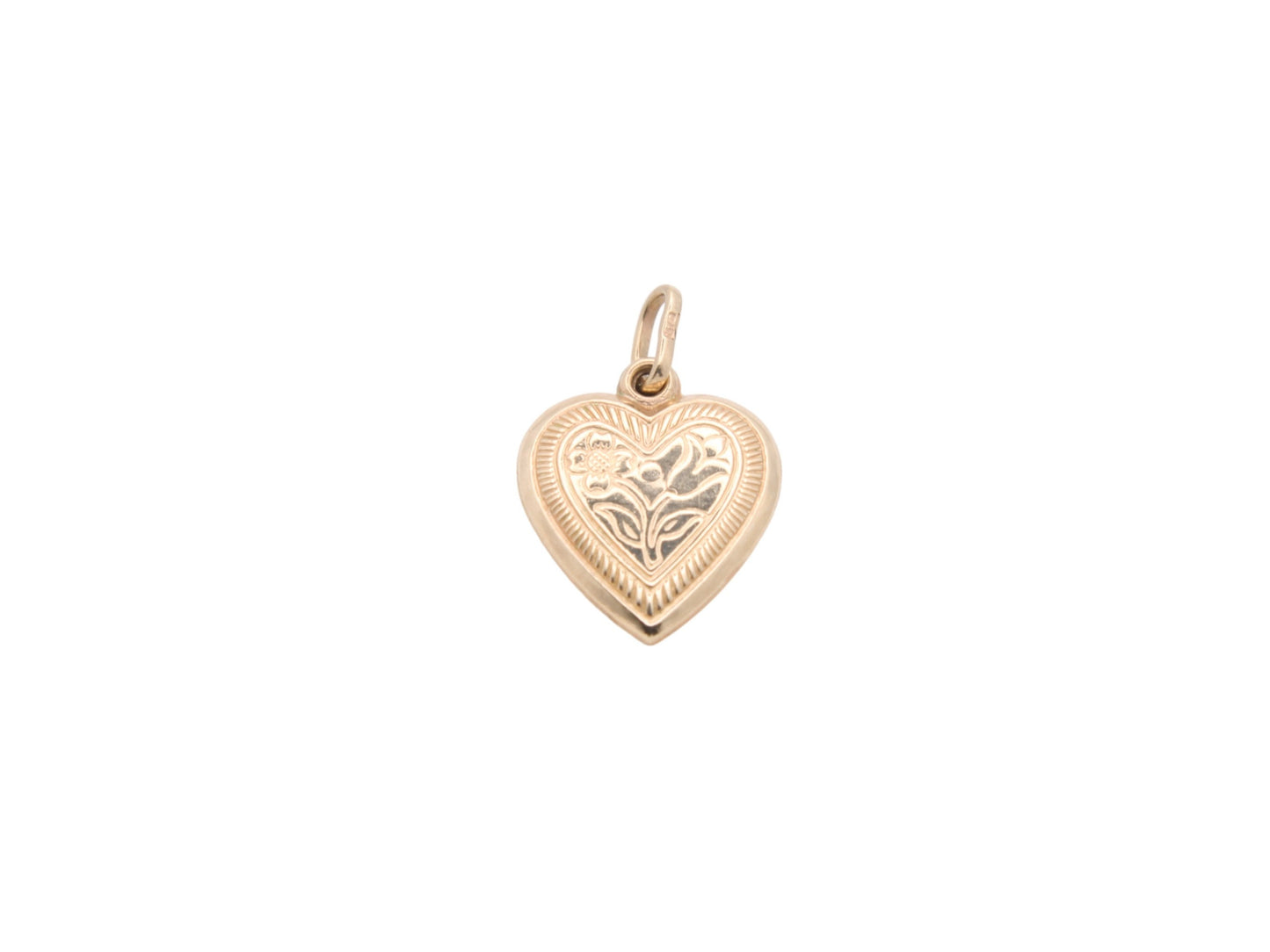 Vintage 9ct Gold Heart Charm/Pendant