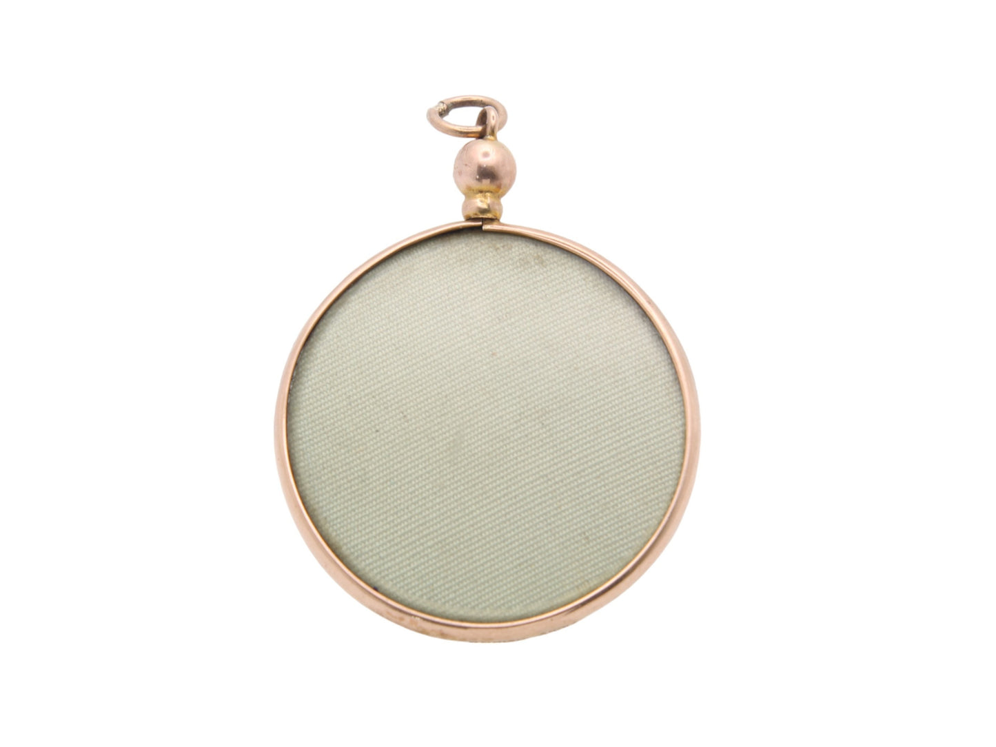 Antique 9ct Gold Open Face Locket Pendant