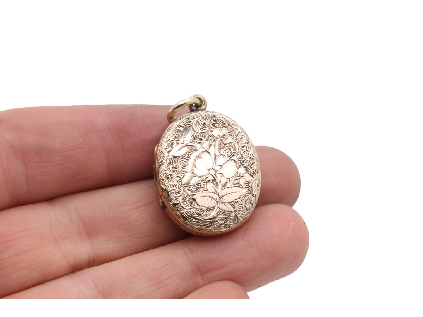 Antique 9ct Gold Tulip Locket