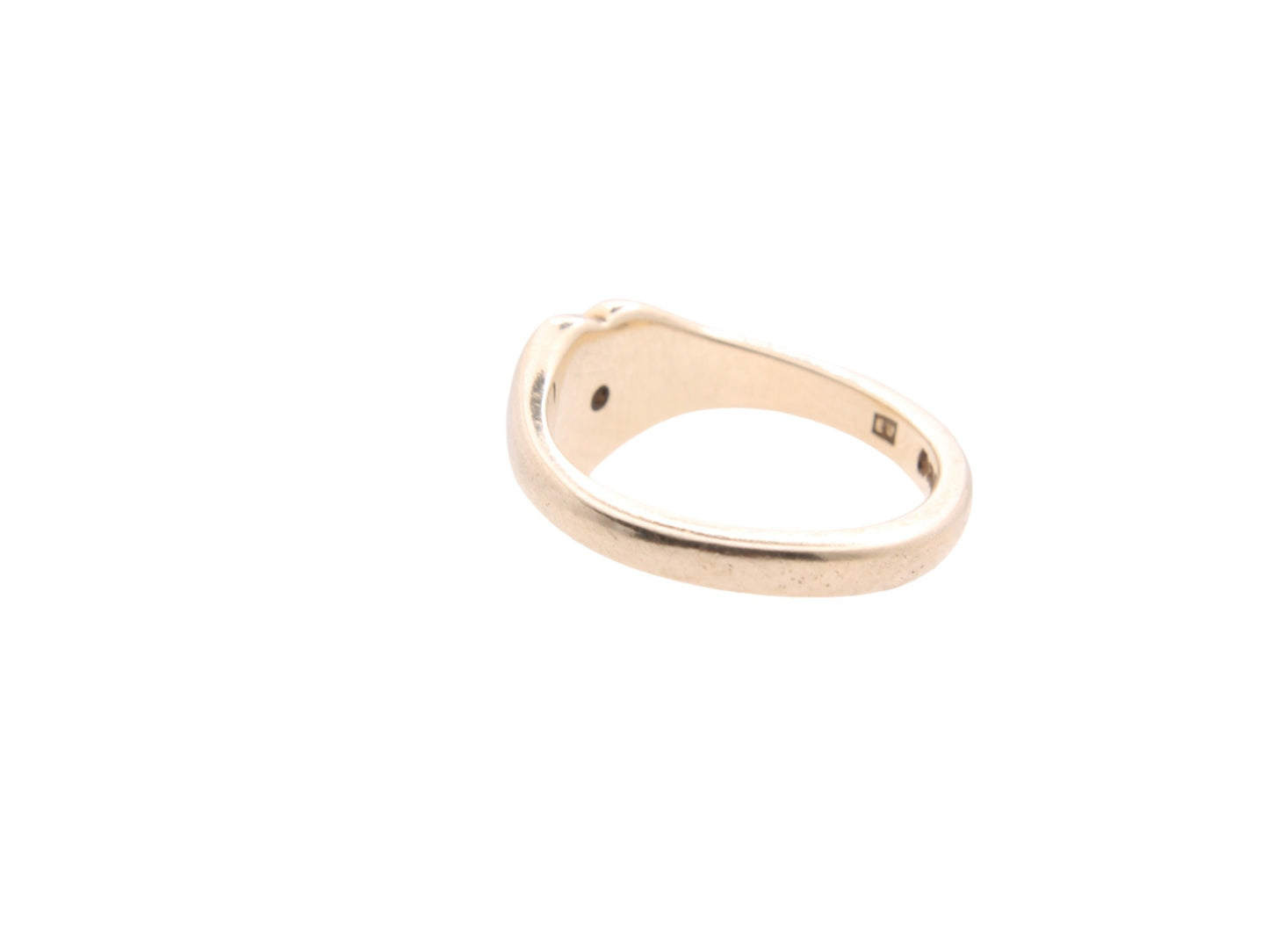 Vintage 9ct Gold Diamond Heart Ring