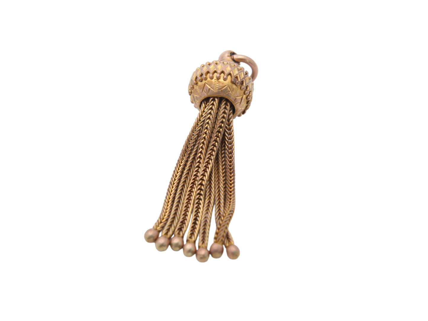 Antique 9ct Gold Tassel Pendant Charm
