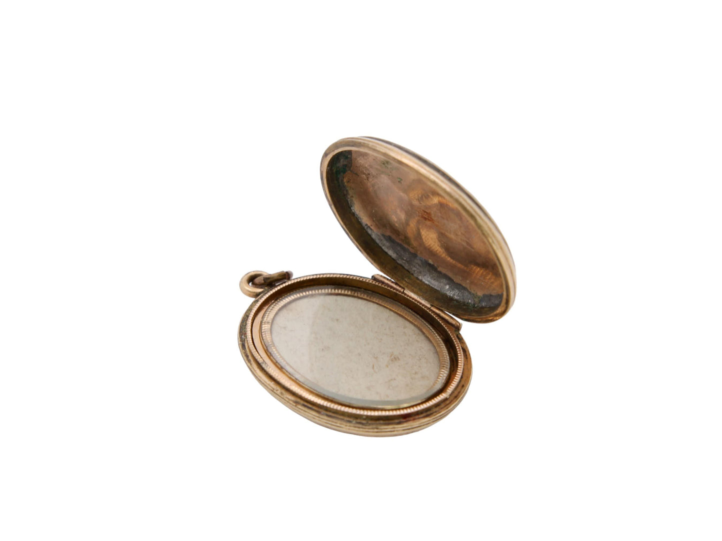 Antique 9ct Gold Black Enamel "In Memory Of" Locket c.1860